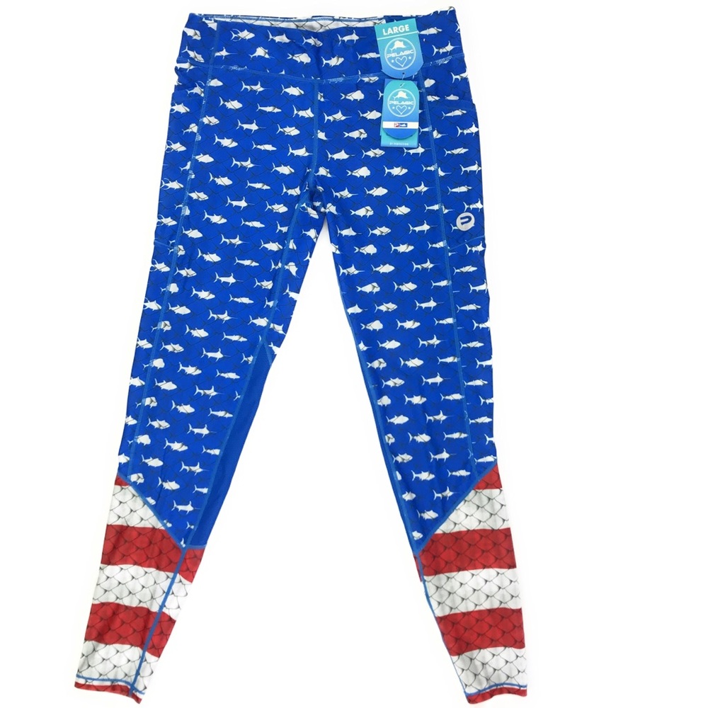Pelagic Womens Fiji Oceanflex Americamo Leggings - Picture 2 of 8